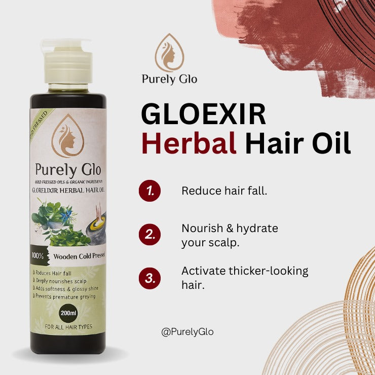 Purely Glow – GlowElixir Herbal Hair Oil