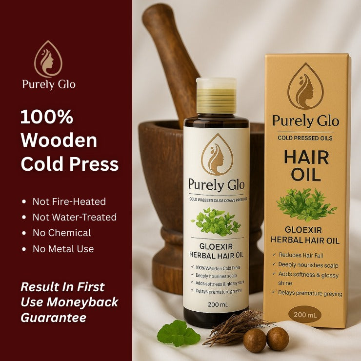 Purely Glow – GlowElixir Herbal Hair Oil